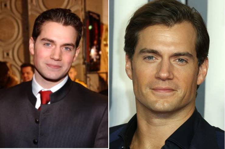 celebrities now and then - henry cavill count monte cristo