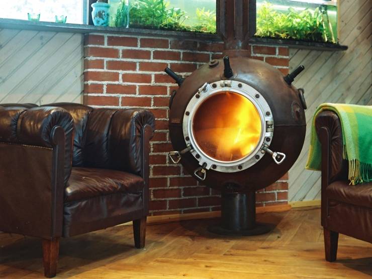 marine mine fireplace