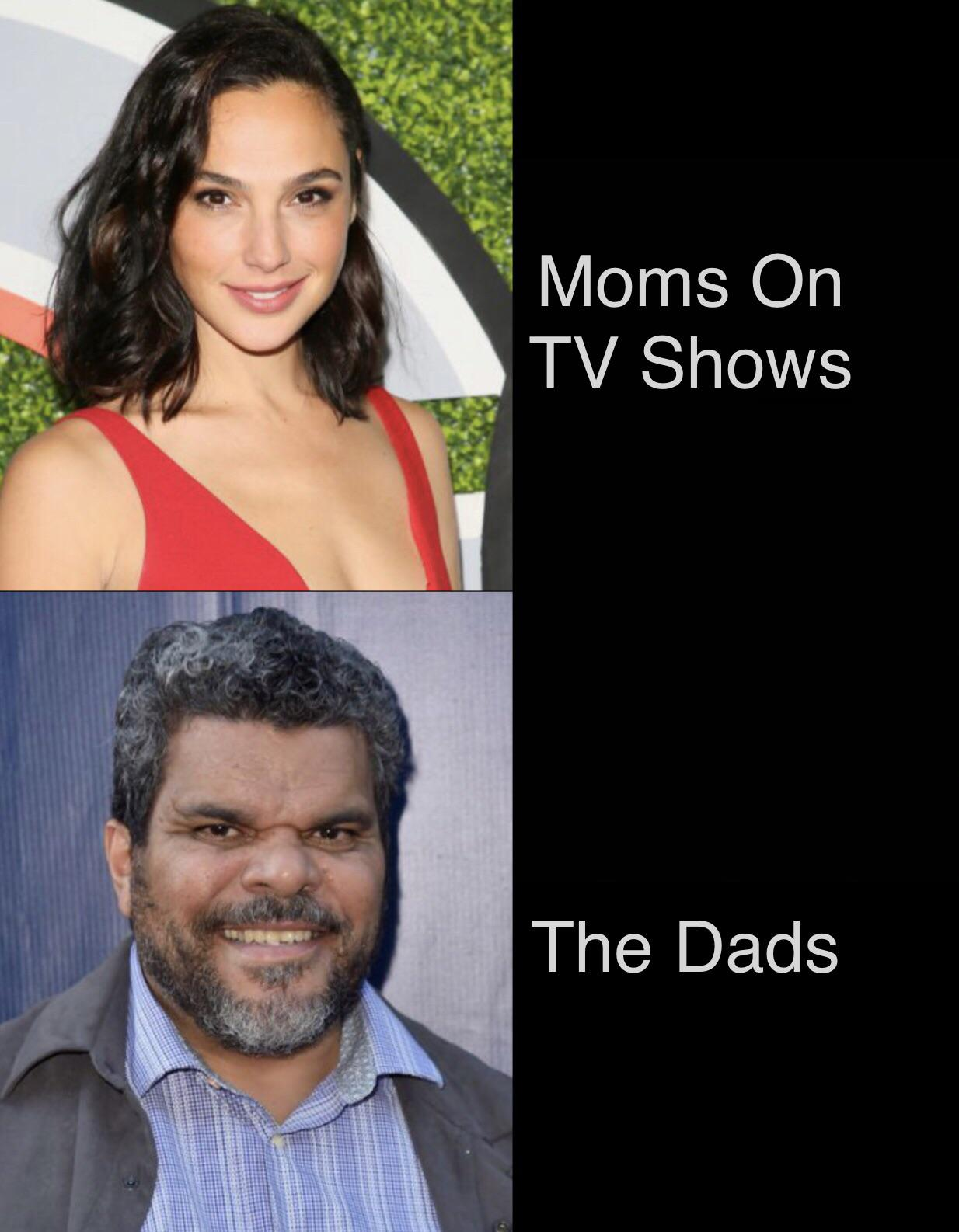 funny memes - gal gadot gotceleb - Moms On Tv Shows The Dads