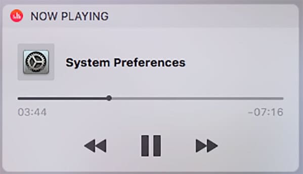 listening to system preferences software gore - Now Playing System Preferences