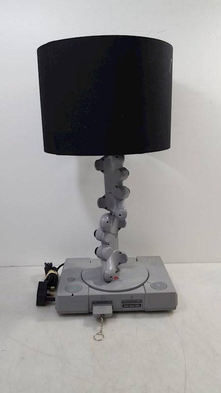 funny pics - old sony playstation turned into lamp