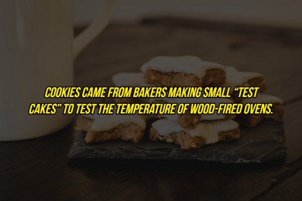 Christmas cookie - Cookies Came From Bakers Making Small Test Cakes" To Test The Temperature Of WoodFired Ovens.