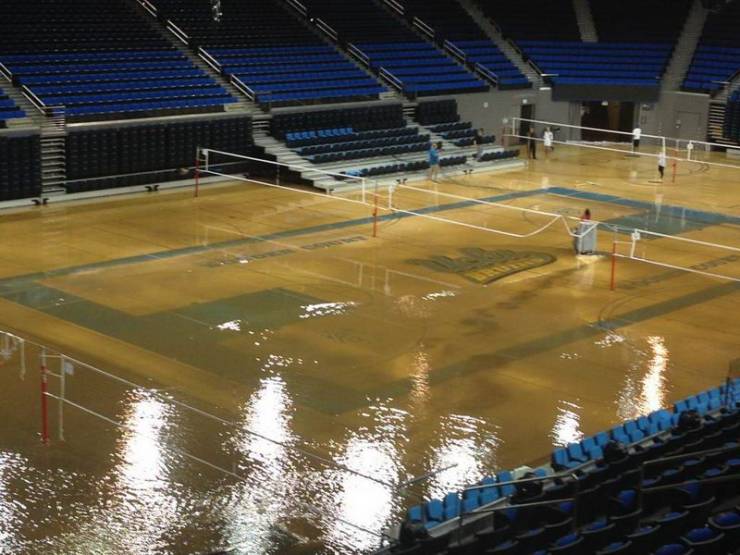 pauley pavilion flooded