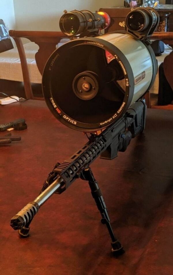 funny pics - rifle with star telescope - P10 ght Xlt Coating vyumm Westron cor Edge Hd, Optics