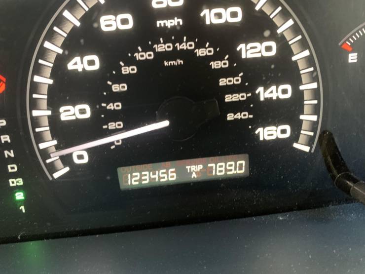 “My odometer says 1234567890”