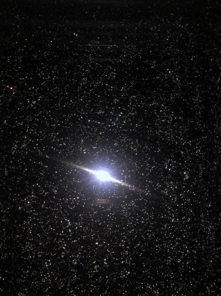 “I took a picture of a window with rain on it and it looks like a planet surrounded by millions of stars.”