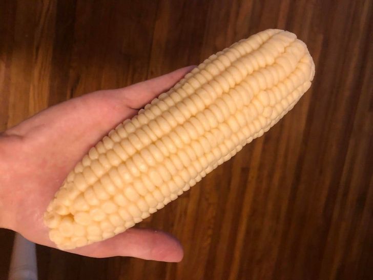 “I made a corn cob soap with 100% corn oil.”