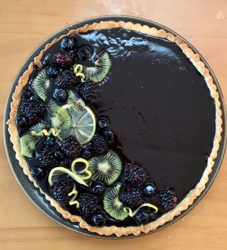 “I’m very proud of my blackberry lemon tart.”