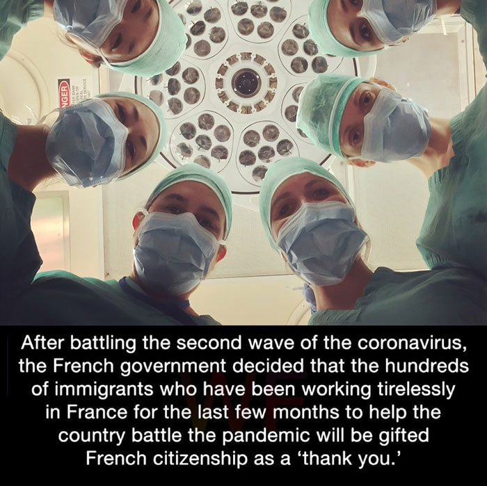 Nger After battling the second wave of the coronavirus, the French government decided that the hundreds of immigrants who have been working tirelessly in France for the last few months to help the country battle the pandemic will be gifted French…