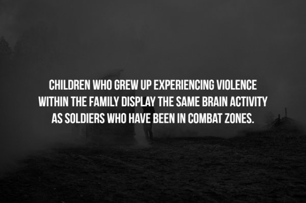 monochrome photography - Children Who Grew Up Experiencing Violence Within The Family Display The Same Brain Activity As Soldiers Who Have Been In Combat Zones.