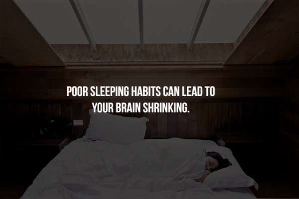 room - Poor Sleeping Habits Can Lead To Your Brain Shrinking.