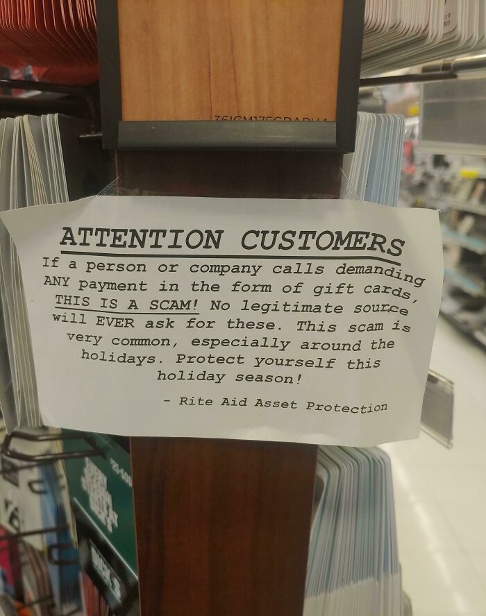 love - Zelomodalla Attention Customers If a person or company calls demanding Any payment in the form of gift cards This Is A Scam! No legitimate source will Ever ask for these. This scam is very common, especially around the holidays. Protect yourself th