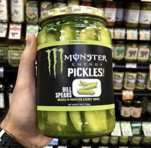 monster energy drink - DoctorPicture Monster Pickles! Energy Dill Spears Rrined In Monster Energy Drink Netweight 2402