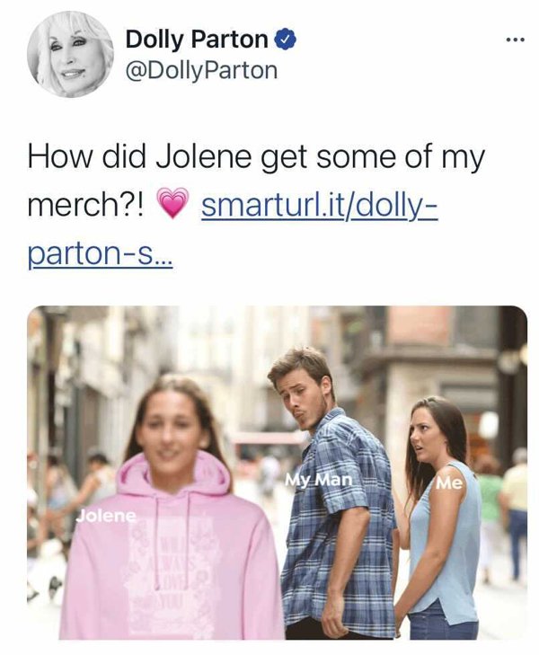 pewdiepie minecraft memes - Dolly Parton Parton How did Jolene get some of my merch?! smarturl.itdolly partonS... My Man Me Jolene