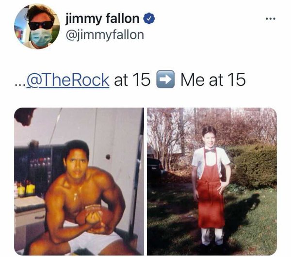 shoulder - jimmy fallon ... at 15 Me at 15