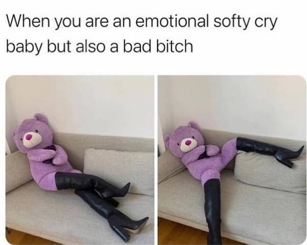 shoe - When you are an emotional softy cry baby but also a bad bitch