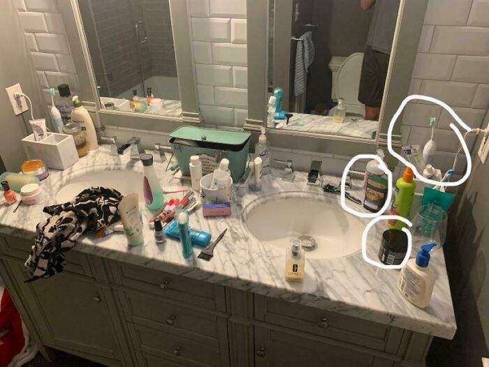 funny bad roommate pics - messy bathroom