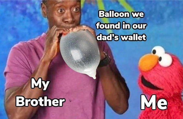 don cheadle funny - Balloon we found in our dad's wallet My Brother Me