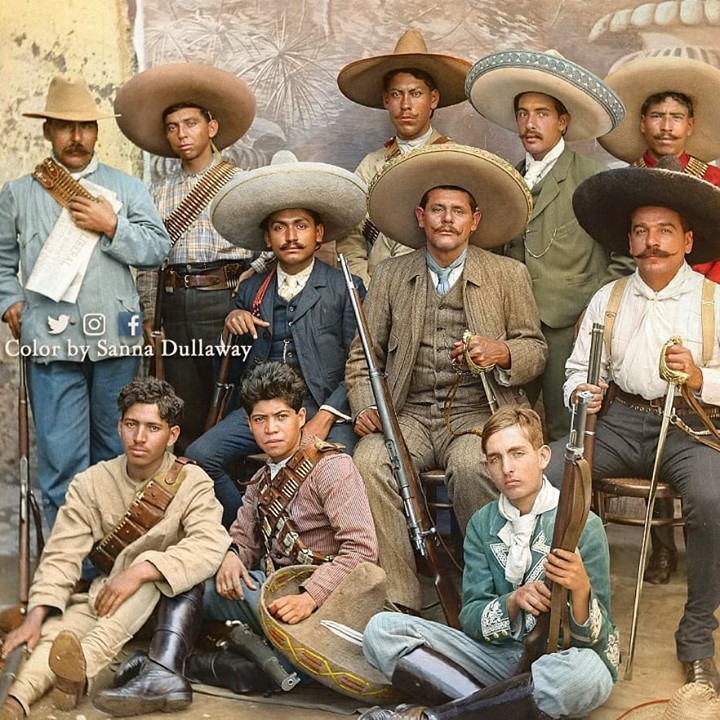 mexican revolution soldiers in color - Wy O f Color by Sanna Dullaway