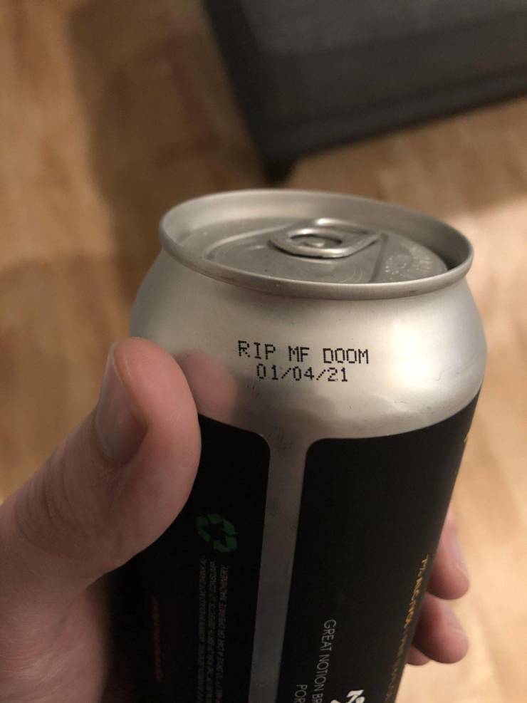 “Great Notion used their best by date to commemorate MF DOOM”