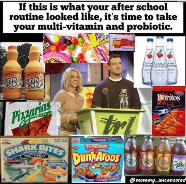 convenience food - Shark Bites If this is what your after school routine looked , it's time to take your multivitamin and probiotic. Cour Cu Clearly Wa Casacanadian Adun Sunny Delight Sunny Delight Doritos Pizzarias 99 Made With Balut 24 Packages Fruit Pu