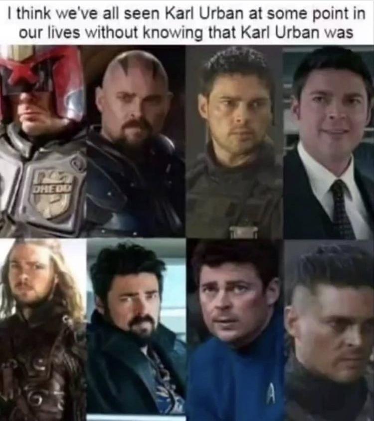 karl urban 9gag - I think we've all seen Karl Urban at some point in our lives without knowing that Karl Urban was Dhedu