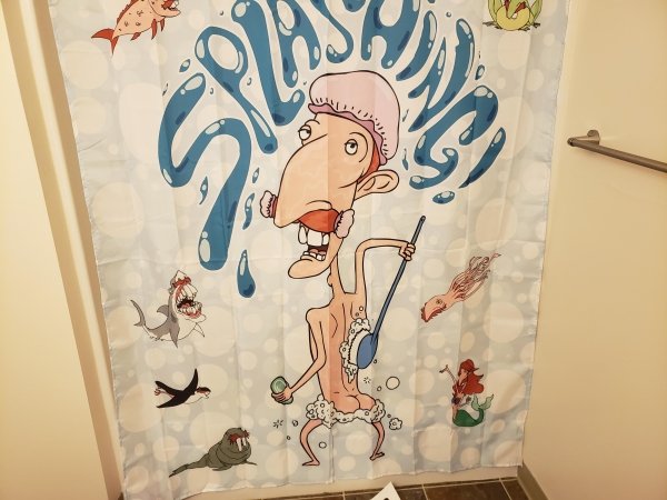 nigel thornberry shower curtain -