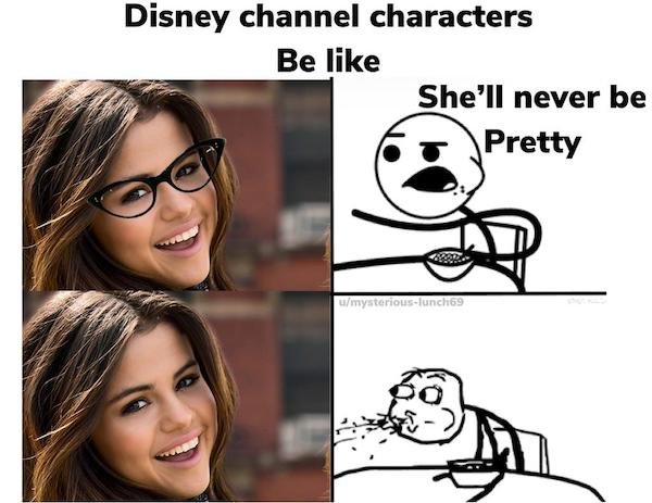 cereal guy - Disney channel characters Be She'll never be Pretty umysterious lunch69