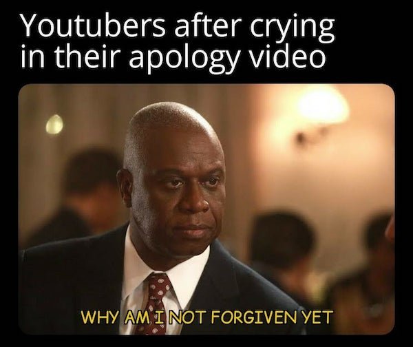 photo caption - Youtubers after crying in their apology video Why Am I Not Forgiven Yet