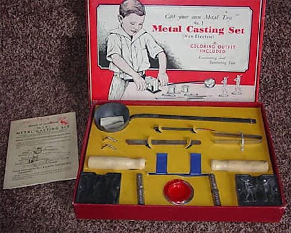 old dangerous science toys - Galtur Mul Taye Na! Metal Casting Set Nollectie Coloring Outfit Included Metal Anteng