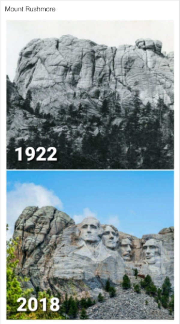 cool historic photographs - Mount Rushmore 1922 2018