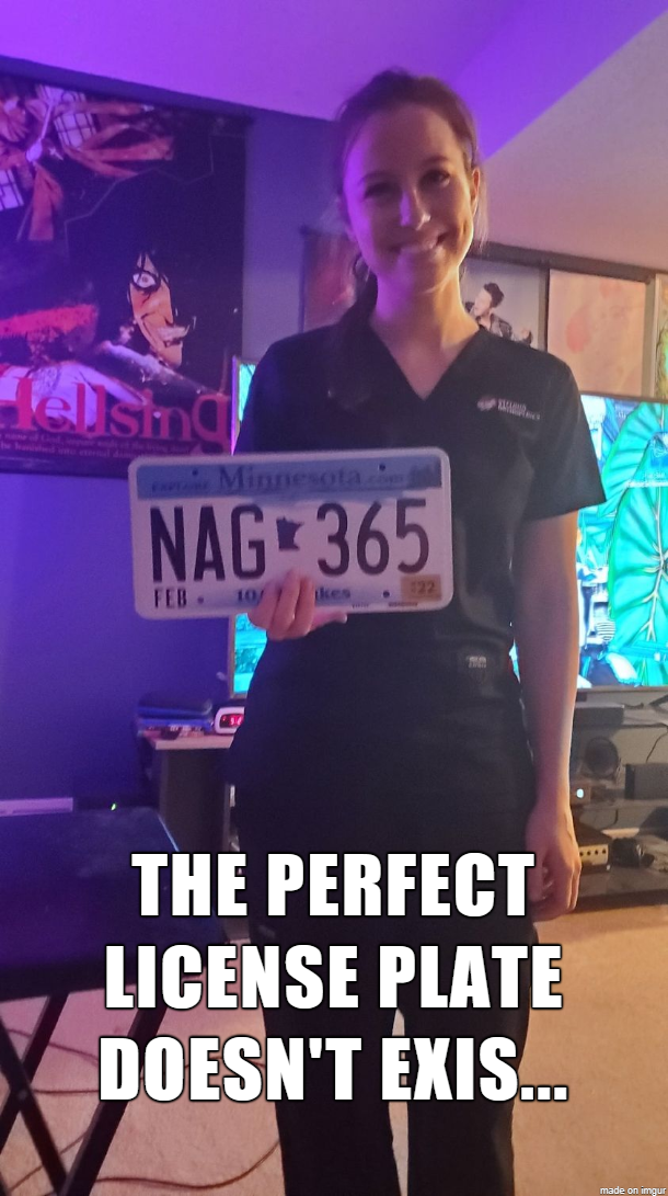 cool - sing Nag 365 Feb The Perfect License Plate Doesn'T Exis...