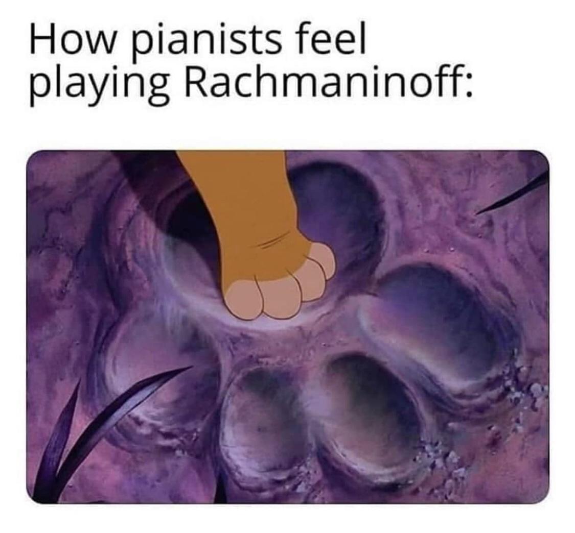 lion king paw - How pianists feel playing Rachmaninoff