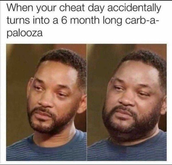 your cheat day accidentally turns into 6 months - When your cheat day accidentally turns into a 6 month long carba palooza