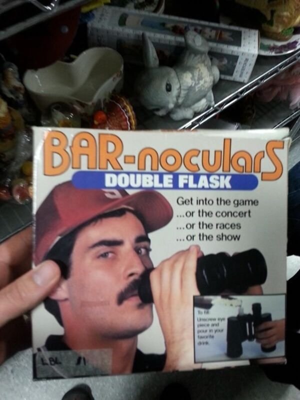 Barnoculars Double Flask Get into the game ...or the concert ..or the races ... or the show Lbl