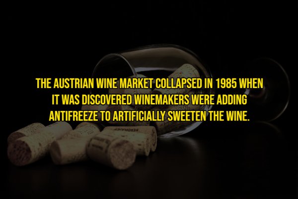 campez couvert - The Austrian Wine Market Collapsed In 1985 When It Was Discovered Winemakers Were Adding Antifreeze To Artificially Sweeten The Wine.