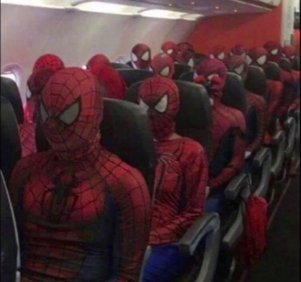 spiderman plane