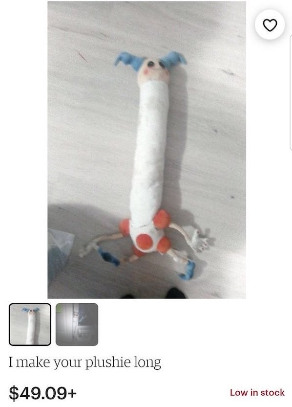 arm - I make your plushie long $49.09 Low in stock