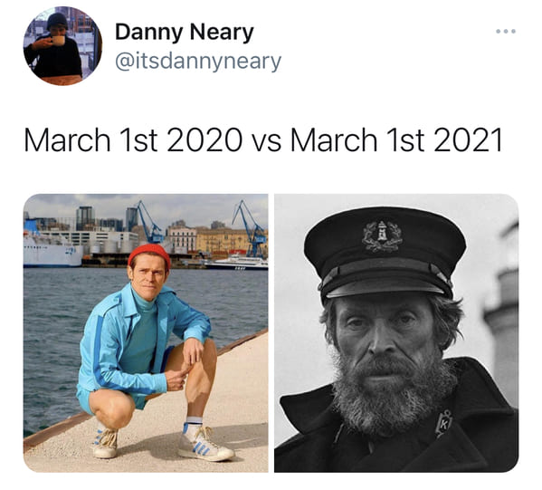 funny march 2020 vs. march 2021 memes and jokes - March 1st 2020 vs March 1st 2021