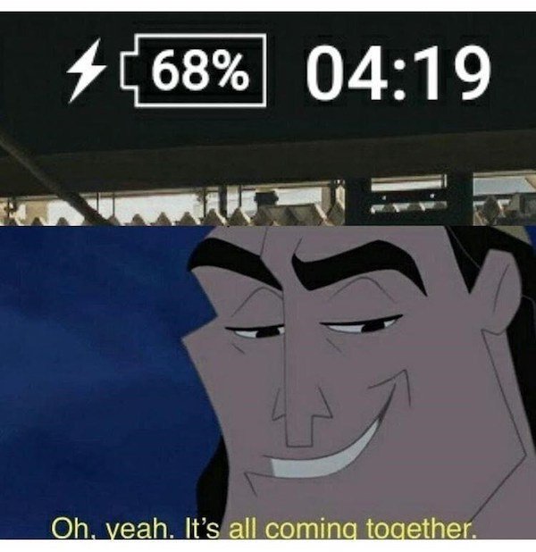 kronk meme nice - 468% Oh, yeah. It's all coming together.