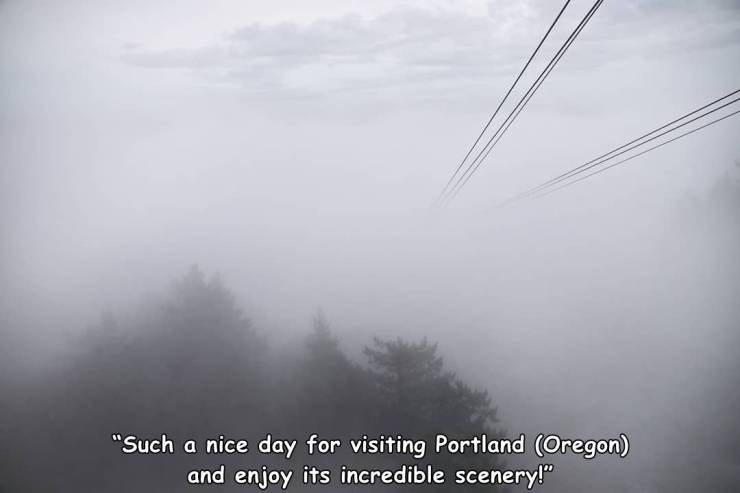 fog - "Such a nice day for visiting Portland Oregon and enjoy its incredible scenery!"