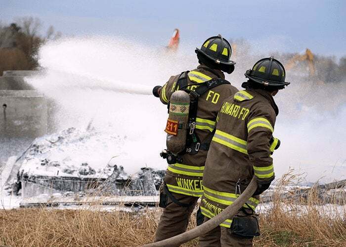 TIL: Firefighters use wetting agents to make water wetter. The chemicals reduce the surface tension of plain water so it’s easier to spread and soak into objects, which is why it’s known as “wet water.”