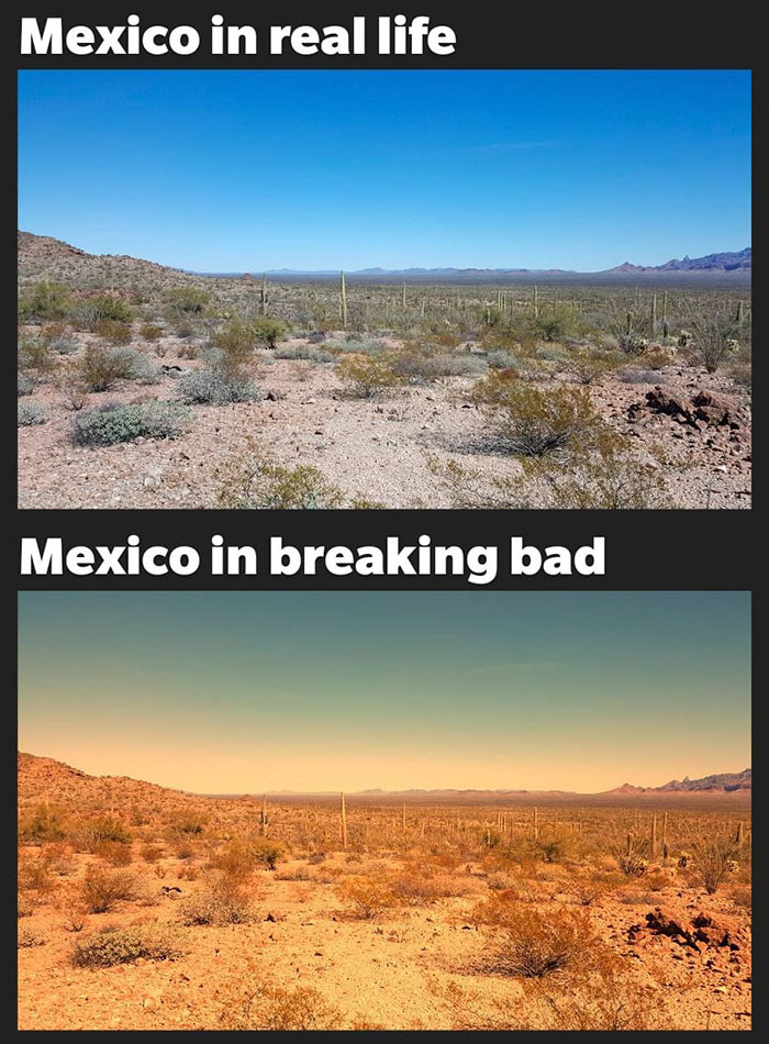 relatable memes - wilderness - Mexico in real life Mexico in breaking bad