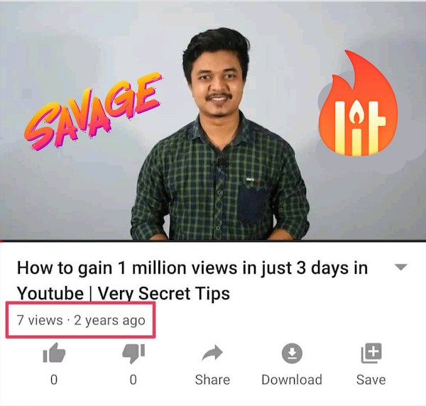 gain 1 million views in just 3 days - Savage Ta How to gain 1 million views in just 3 days in Youtube | Very Secret Tips 7 views 2 years ago 0 0 Download Save