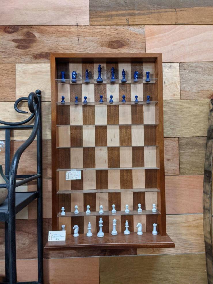 “A vertical chessboard.”