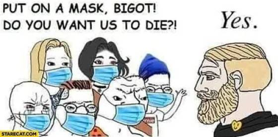 blue is for boys and pink - Put On A Mask, Bigot! Do You Want Us To Die?! Yes. ce Starecat.Com