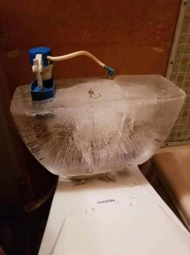 toilet froze - Gar