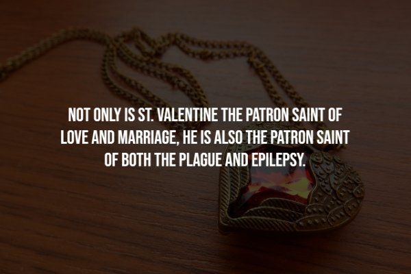 iffs 2015 - Not Only Is St. Valentine The Patron Saint Of Love And Marriage, He Is Also The Patron Saint Of Both The Plague And Epilepsy.
