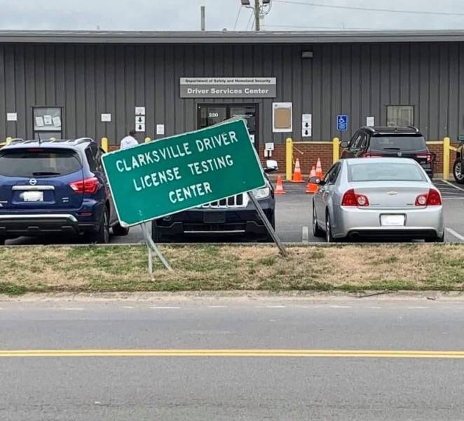 funny pics and memes - asphalt - Driver Services Center Ovo Clarksville Driver License Testing Center