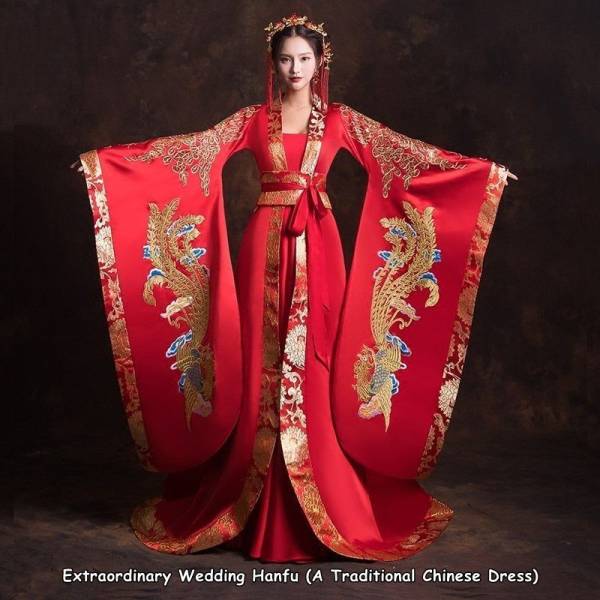 funny pics and memes - traditional chinese wedding dress - Extraordinary Wedding Hanfu A Traditional Chinese Dress